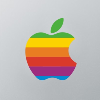 Regenboog Logo Macbook Sticker
